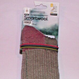 SmartWool Classic Edition Hike Light Cushion Crew Socks Women's Large NWT Taupe